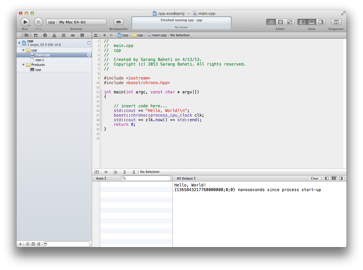 boost with XCode - a few notes